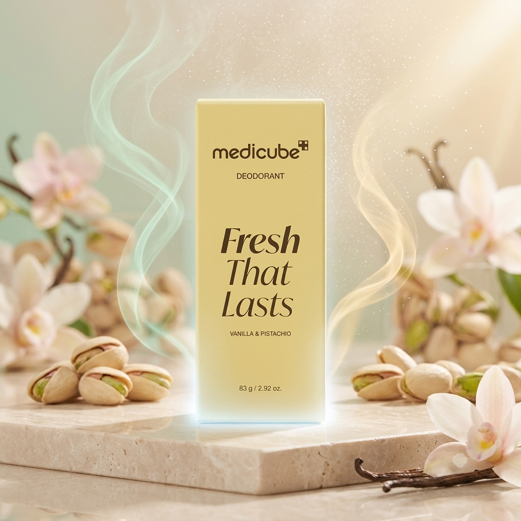 Medicube Kojic Acid & Turmeric Aluminum-Free Deodorant Stick - Vanilla & Pistachio 83g