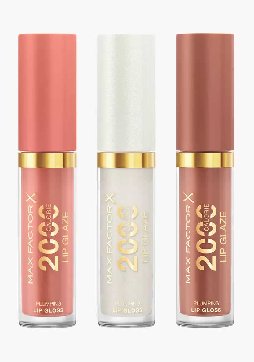 Max Factor X 3-Piece 2000 Calorie Lip Glaze Gloss Set