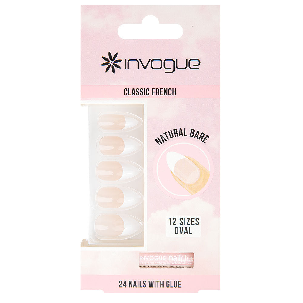 Invogue - French Bare Oval - Nails Set