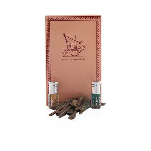 Al Hakimi Fragrances Gift Set - Hindi Munasebat, Green Musk & Ward Khasusi