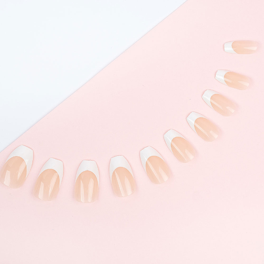 Invogue - French Pink Coffin - Nails Set