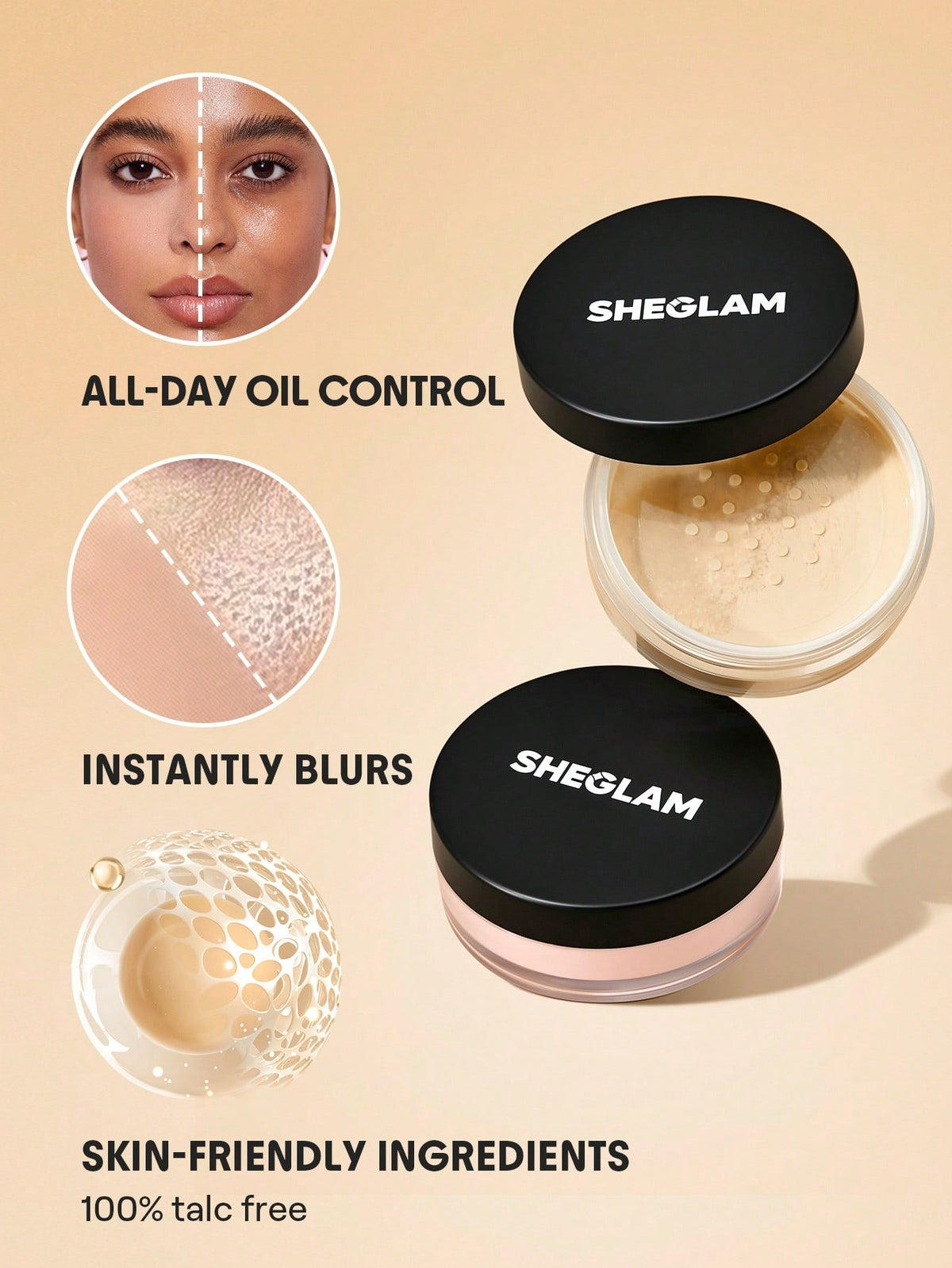 SHEGLAM Baked Glow Setting Powder
