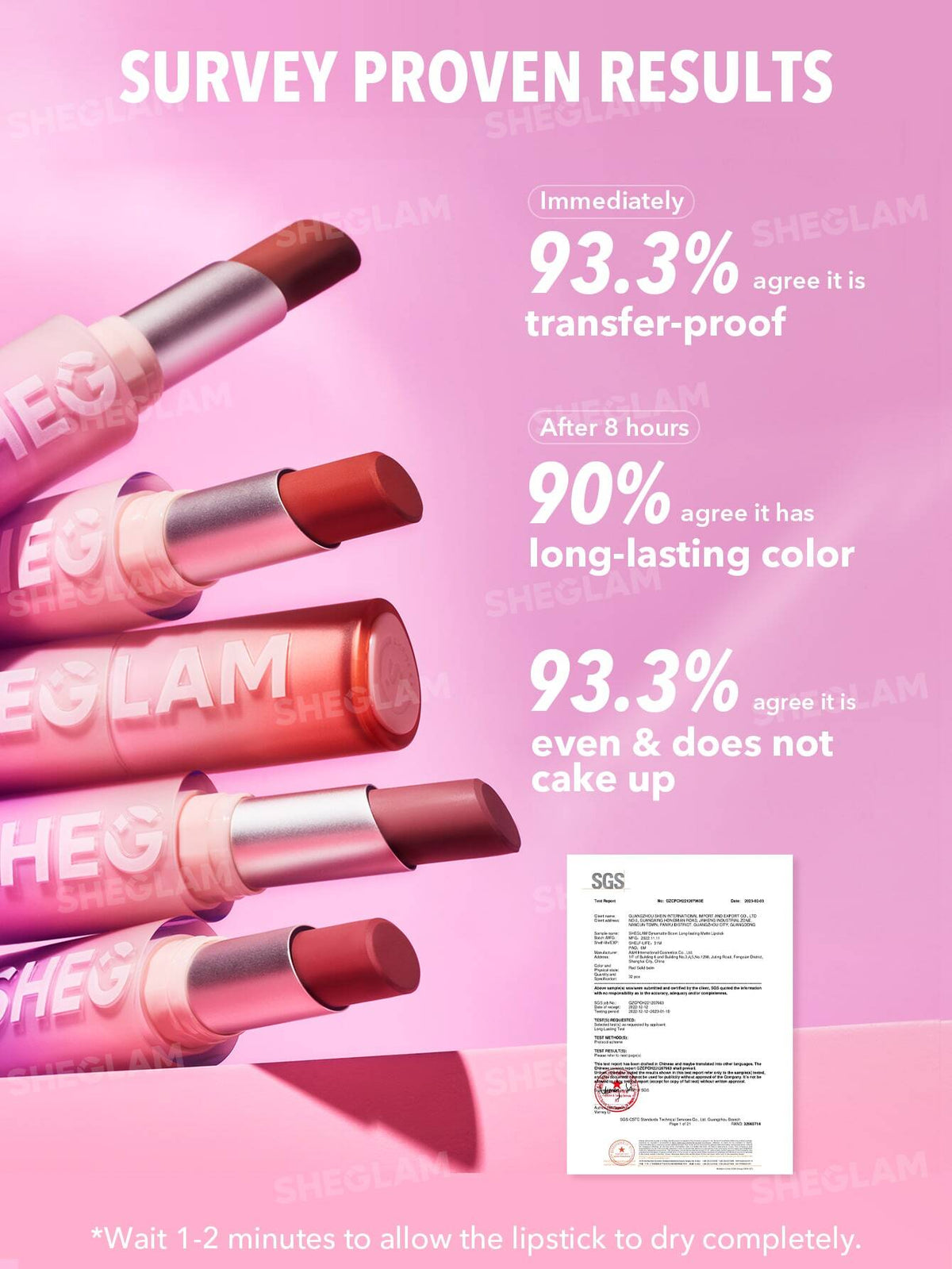 SHEGLAM Dynamat Boom Long Lasting Matte Lipstick Encore Energy