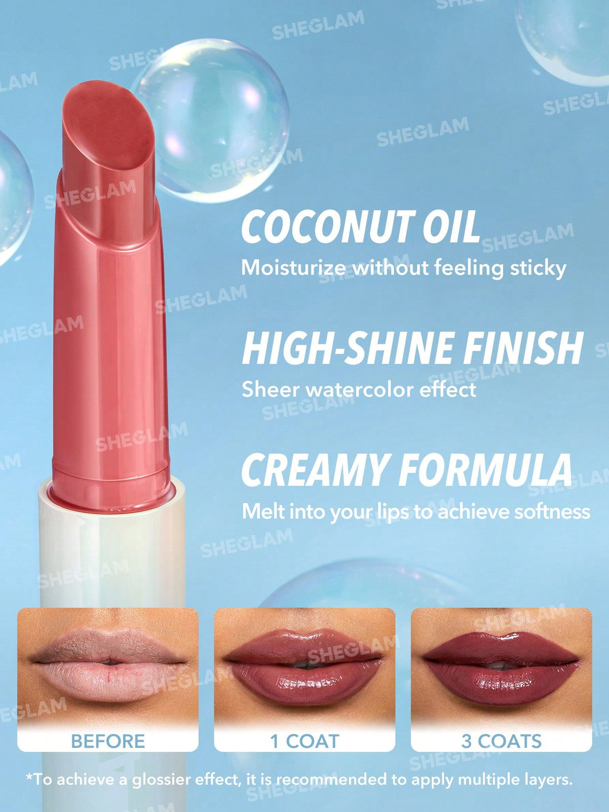 ملمع شفاه Pout-Perfect Shine من شيجلام، درجة Berry Season