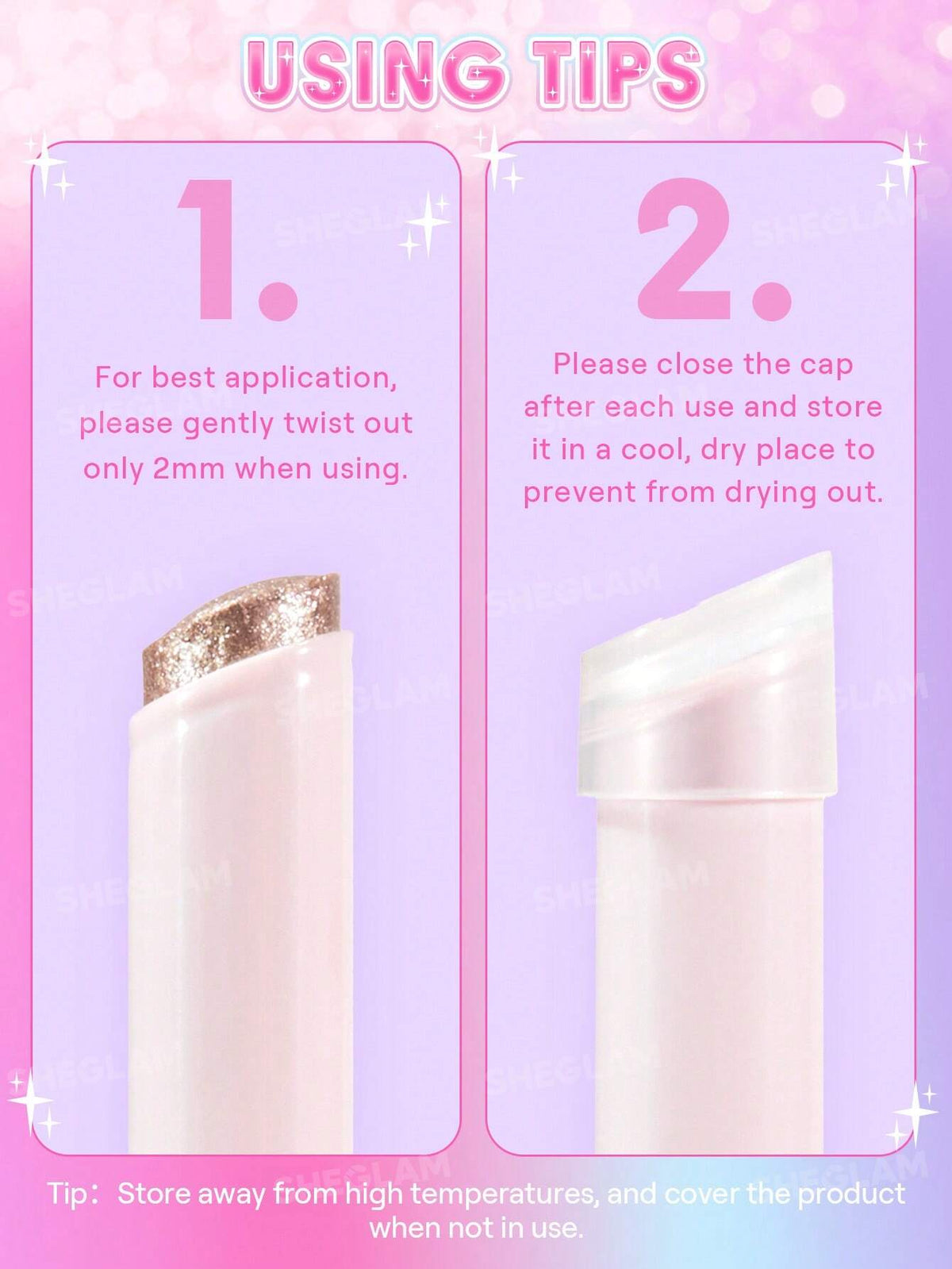 SHEGLAM Crystal Jelly Glaze Eyeshadow Stick