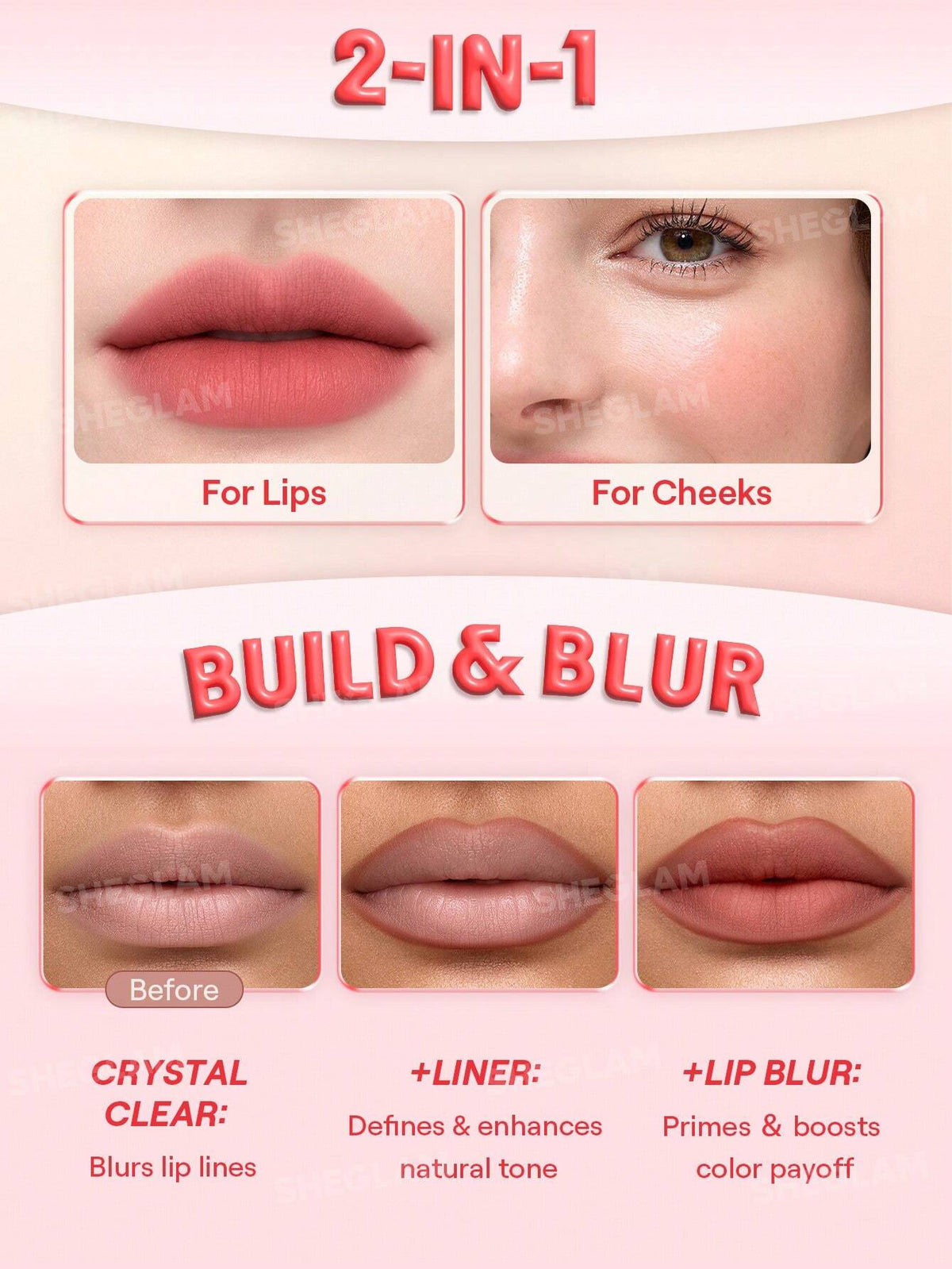 SHEGLAM Bounce Putty Pocket Lip Pot 3.5g