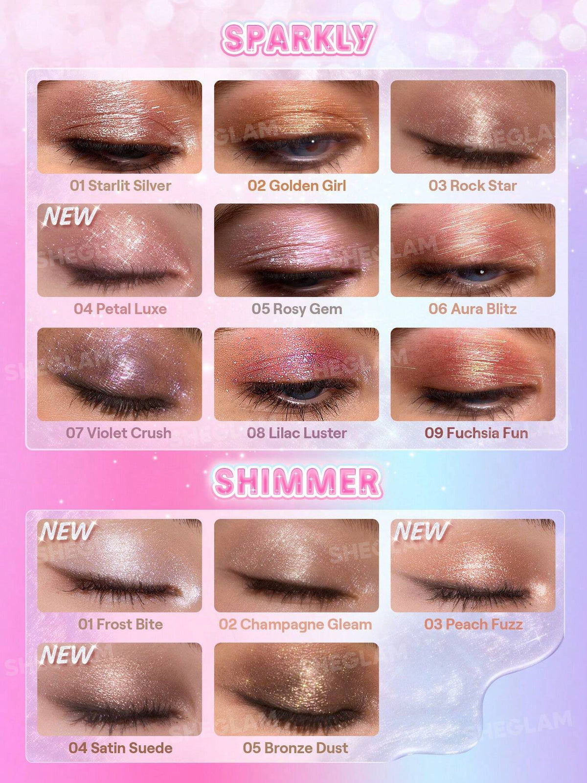 SHEGLAM Crystal Jelly Glaze Eyeshadow Stick