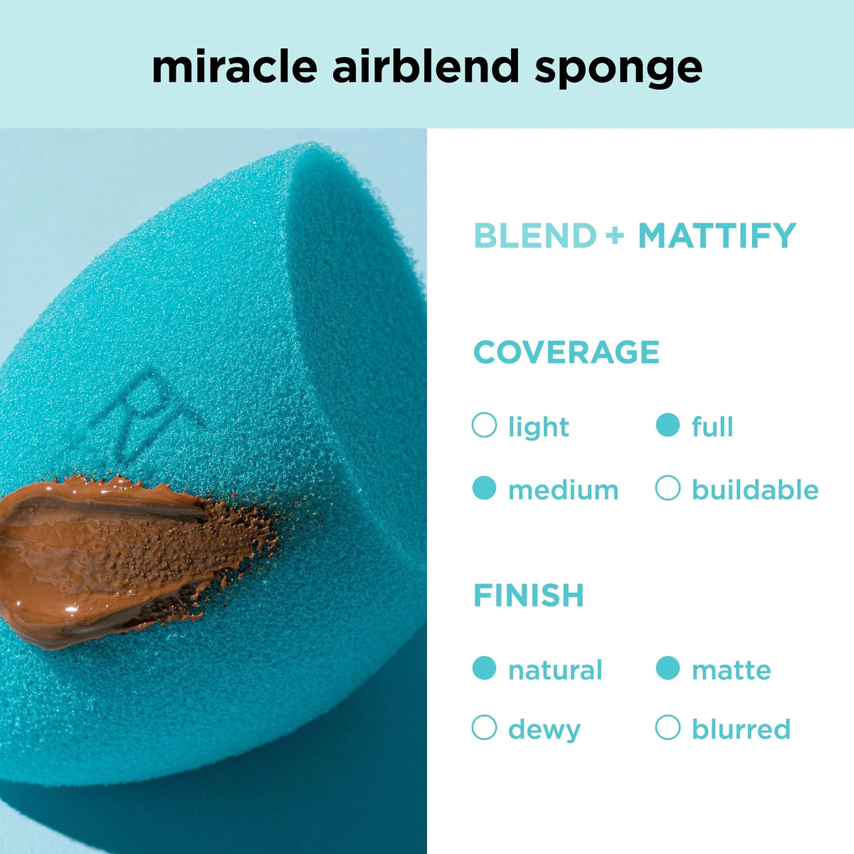 Real Techniques - Miracle Mattifying Makeup Sponge Duo