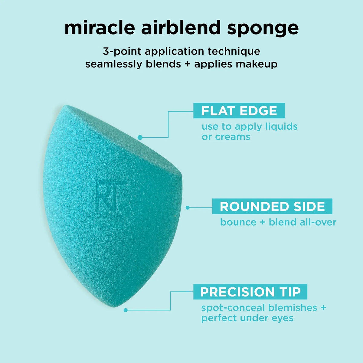 Real Techniques - Miracle Airblend Sponge - 2 Count