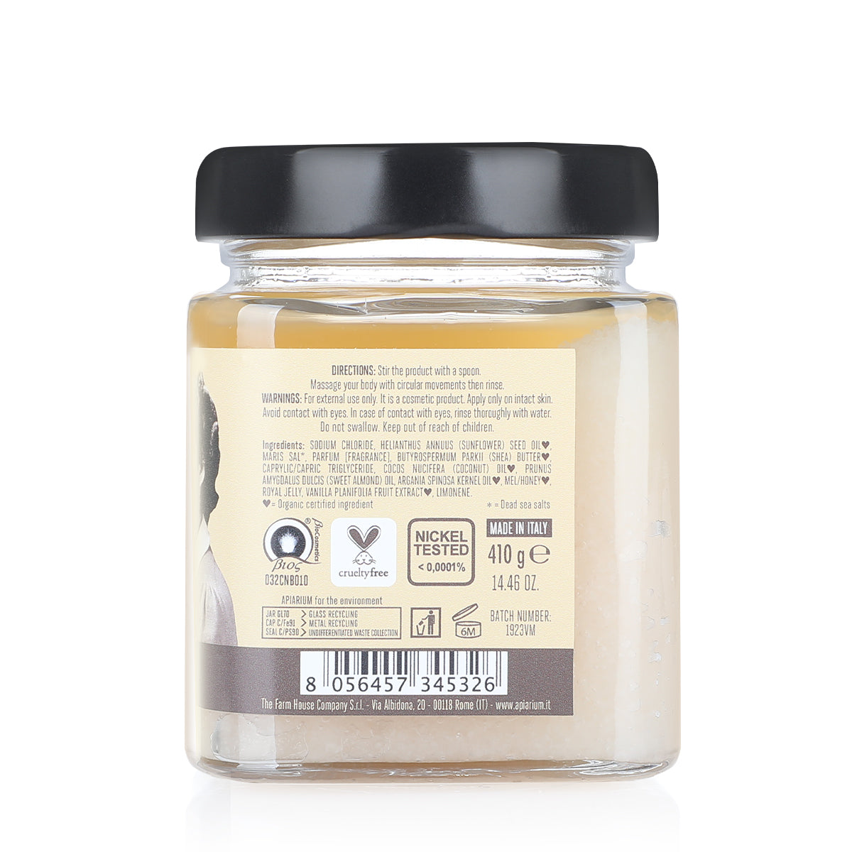 AP Vanilla and Almond Organic Body Scrub 410 Gr