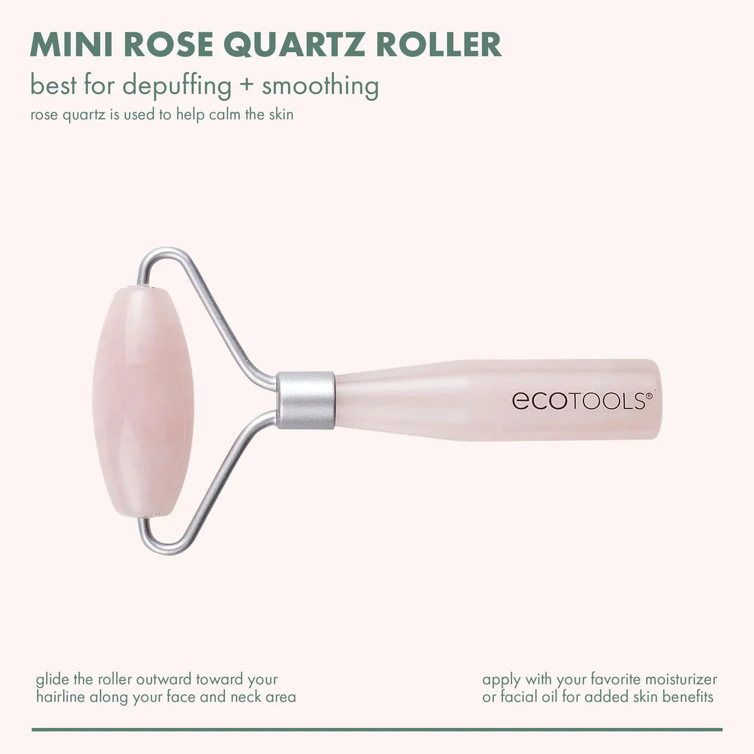 EcoTools - Mini Rose Quartz Facial Roller