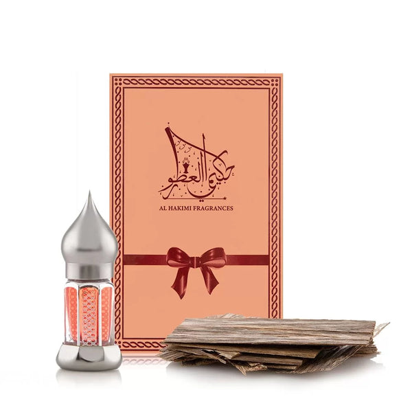 Al Hakimi Fragrances Gift Set of Red Musk & Bakhoor Vietnami Chips