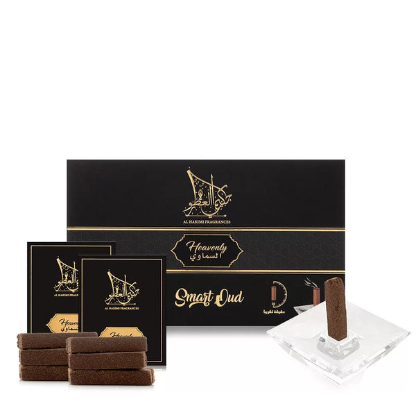 Al Hakimi Fragrances Heavenly Smart Oud - 10 Sticks with A Crystal Stand