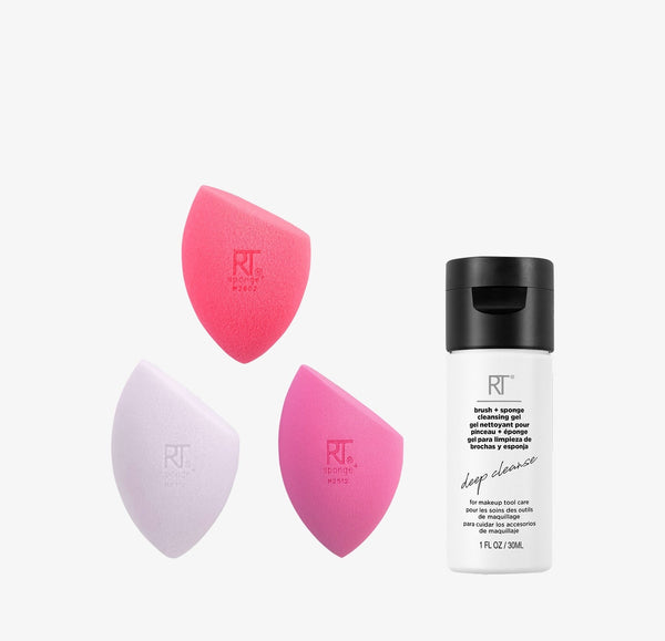 Real Techniques - Berry Pop Unlocked Finish Sponge Set