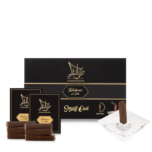 Al Hakimi Fragrances Indulgence Smart Oud - 10 Sticks with A Crystal Stand