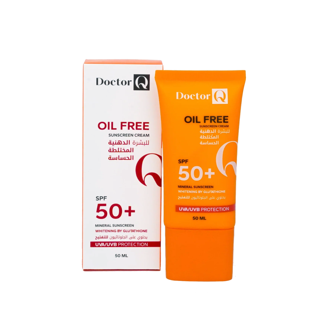 كريم دكتور كيو الواقي من الشمس خالٍ من الزيوت بمعامل حماية +SPF 50، سعة 50 مل