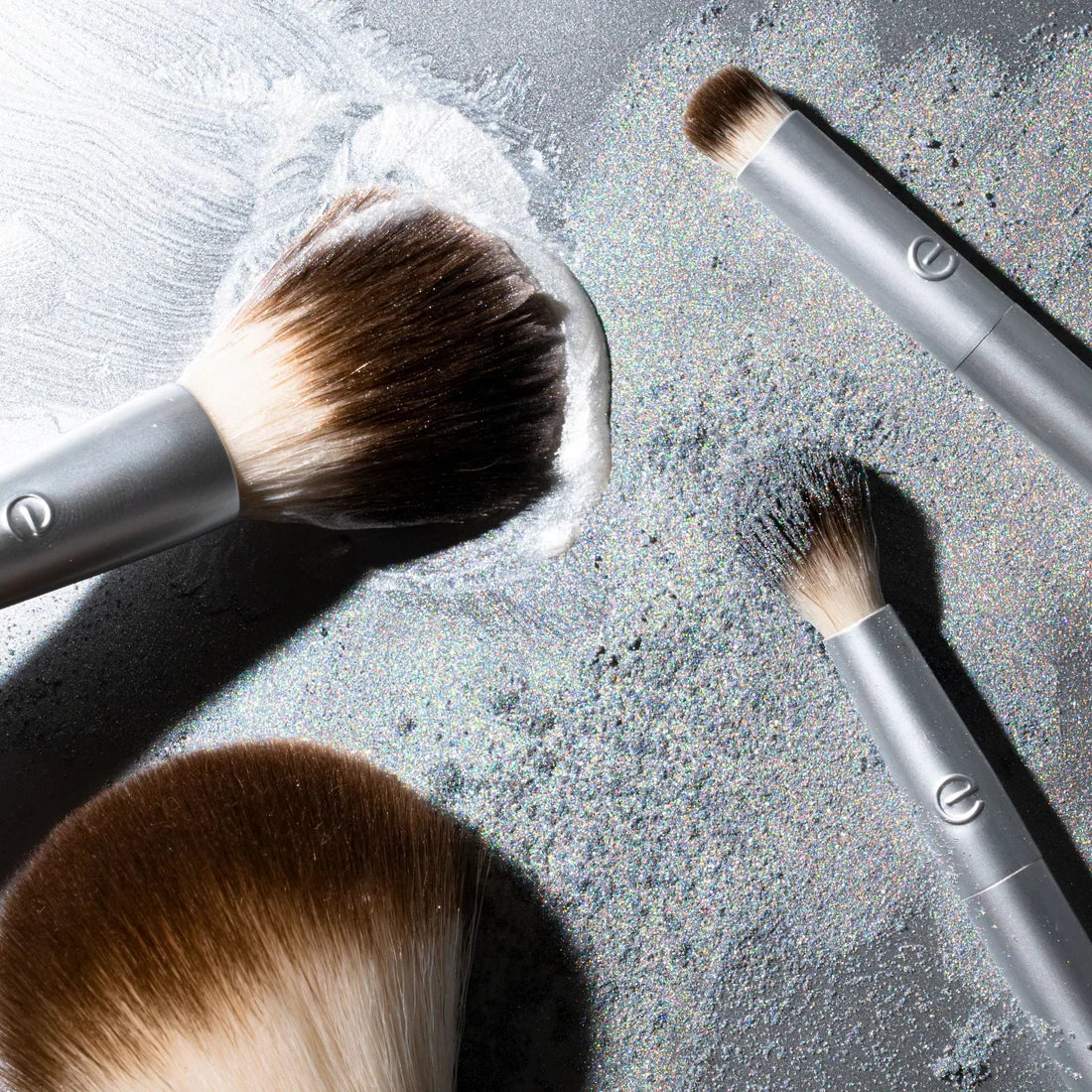 EcoTools - Precious Metals Cheek + Eye Highlight Makeup Brush Set