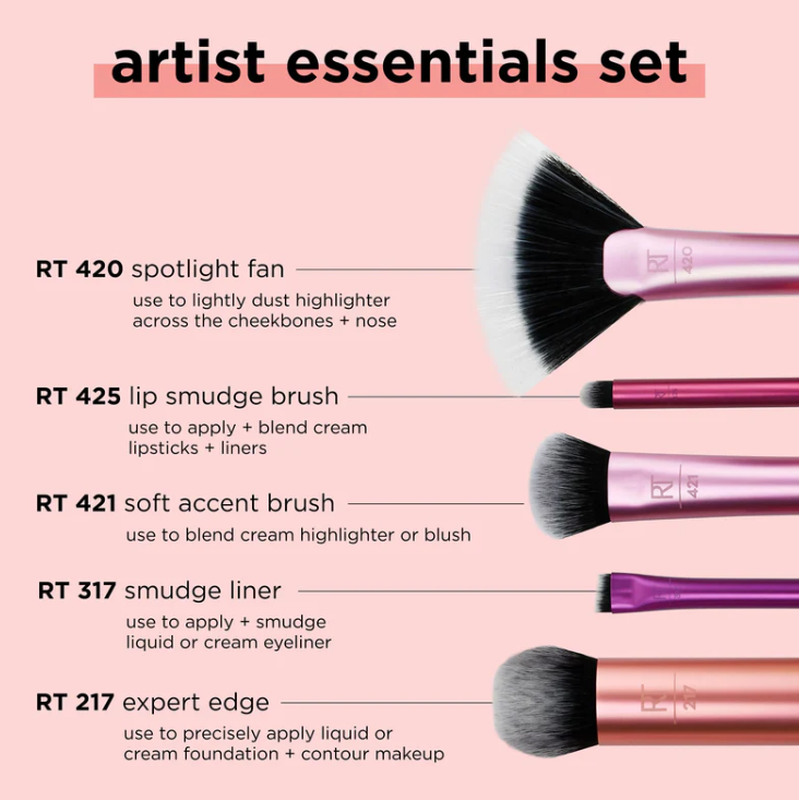 Real Techniques - Artist Essentials Makeup Brush Set