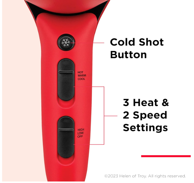 Revlon Airflow Control Dryer Red Color