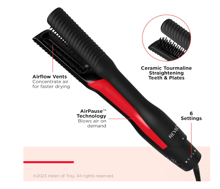 Revlon One Step Air Straight 2 In 1 Dryer & Straightener