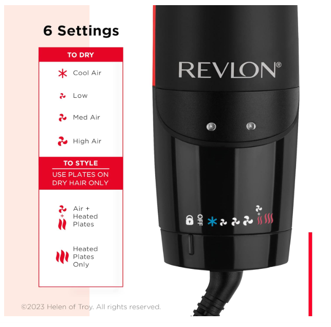 Revlon One Step Air Straight 2 In 1 Dryer & Straightener