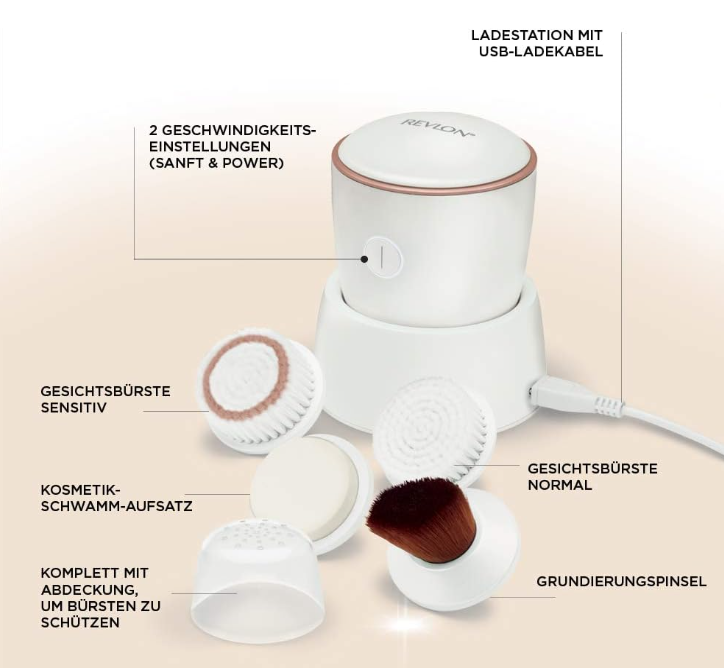 Revlon Ultimate Glow Clean And Makeup Sonic Facial Brush