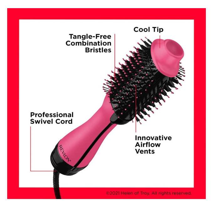 Revlon One Step Hair Dryer & Volumiser – New Pink Edition