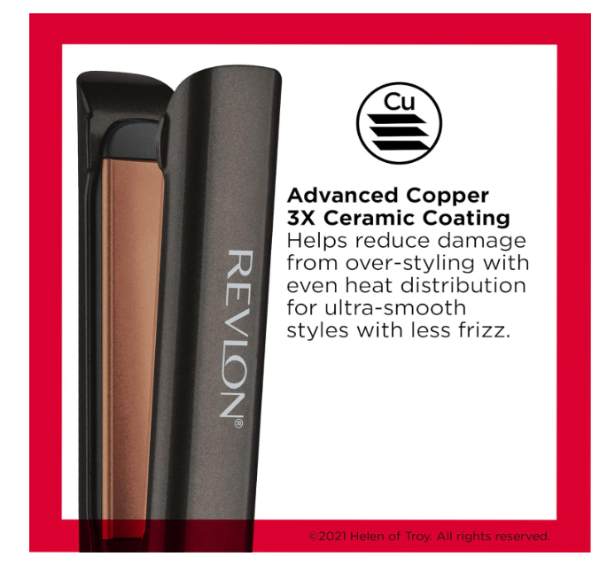 Revlon Salon Copper Smooth Styler XL-Long Plates