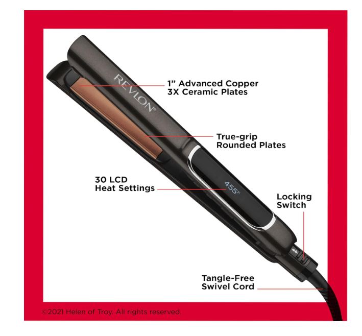Revlon Salon Copper Smooth Styler XL-Long Plates