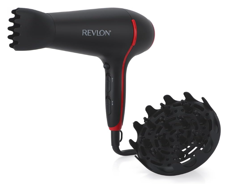 Revlon Smoothstay Coconut Oil-infused Hair Dryer + Volumizing Diffuser