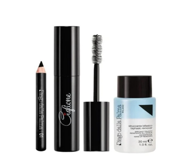 Diego Dalla Palma-ciglione Eyes Kit- Mascara (Eyes \lips Black Pochette)