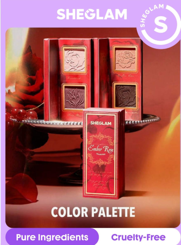 SHEGLAM Ember Rose Burning Devotion Color Palette 4 Colors