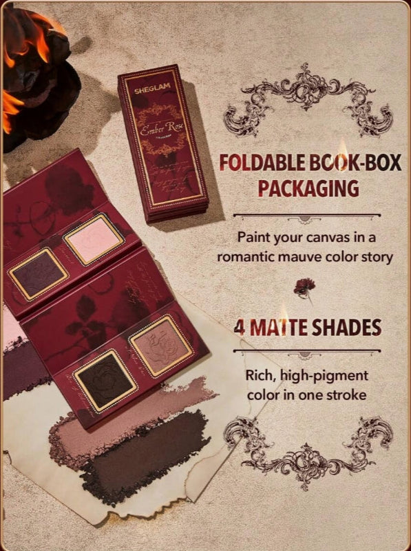 SHEGLAM Ember Rose Burning Devotion Color Palette 4 Colors