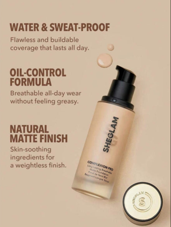 Complexion Pro Long Lasting Breathable Matte Foundation