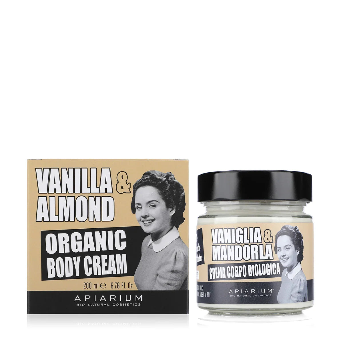 Vanilla and Almond Organic Body Cream - 200ml