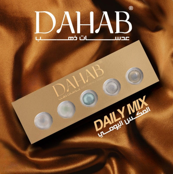 Dahab Contact Lenses - Dailies 5 Pair Mix Colors  Plano -one Day