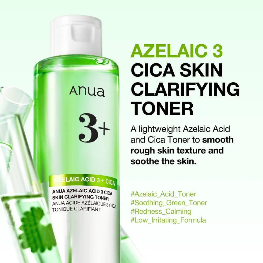 Anua - Azelaic Acid 3 Cica Skin Clarifying Toner 250Ml
