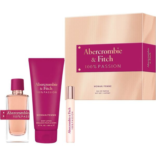 Abercrombie & Fitch 100% Passion Woman/Femme EDP Gift Set