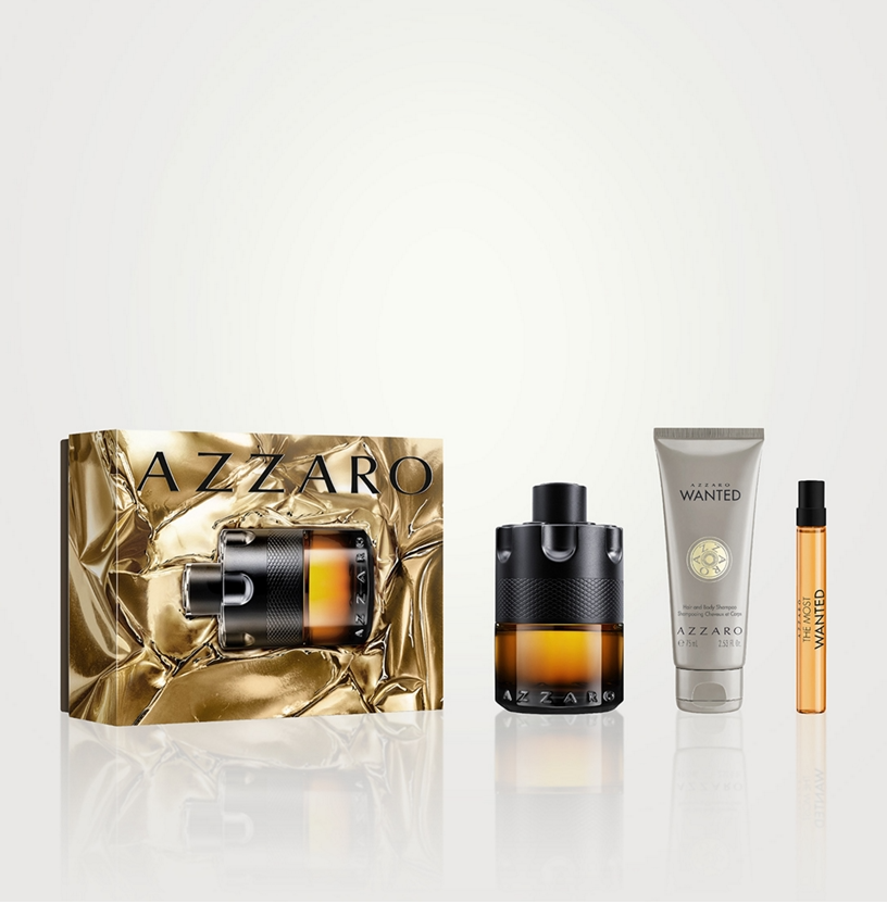 طقم هدايا عطر "ذا موست ونتيد" من أزارو للرجال