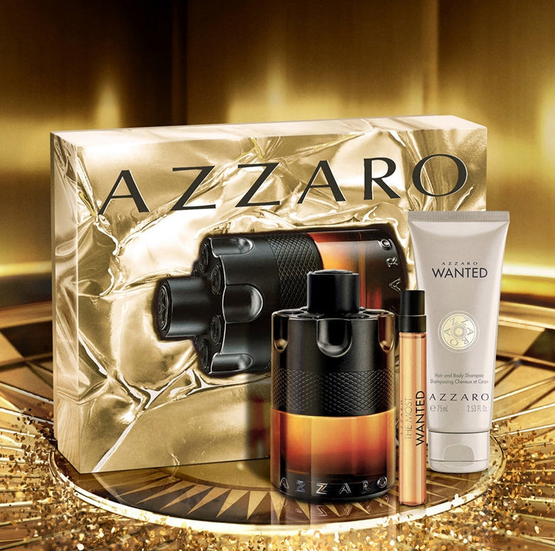 طقم هدايا عطر "ذا موست ونتيد" من أزارو للرجال