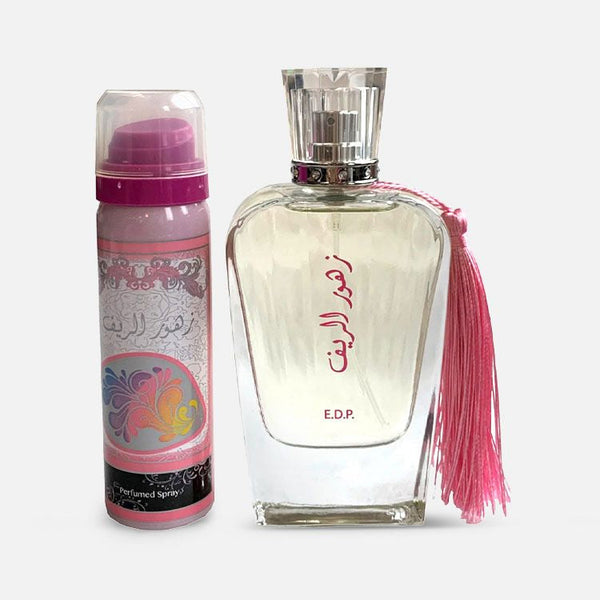 أرض الزعفران زهور الريف للجنسين، عطر 100 مل + مزيل عرق