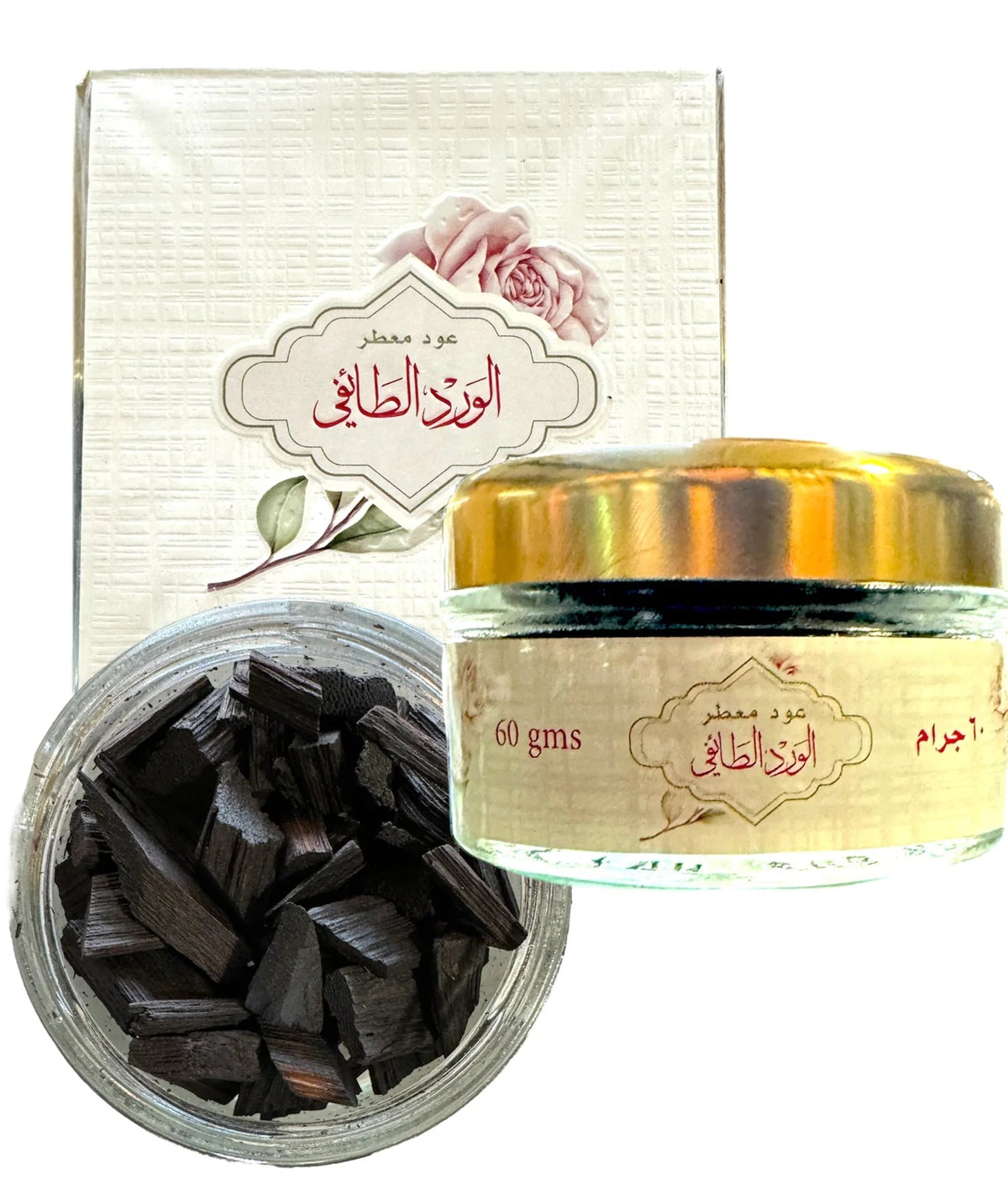 بنافع للعود، ورد طائفي عود معطر، 60 جرام