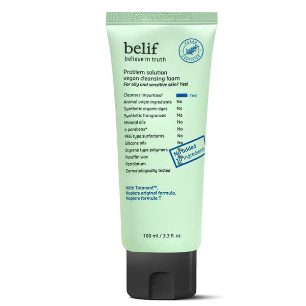 Belif Problem Solution Vegan Cleansing Foam 100ml
