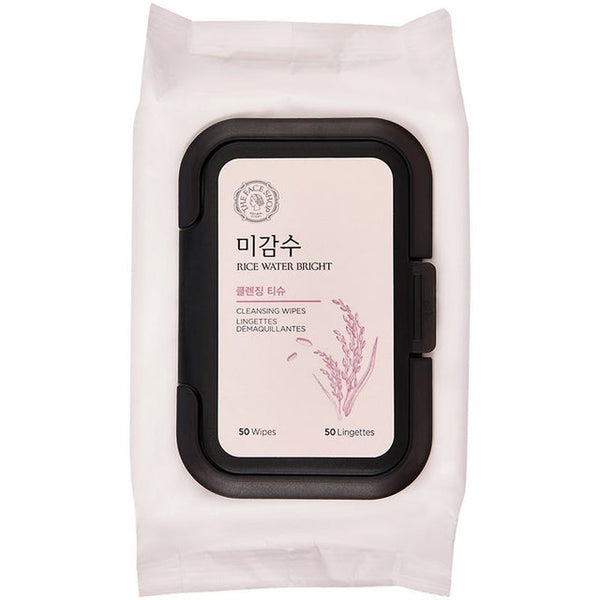 The Faceshop Rice Water Bright Cleansing wipes - 50 wipes