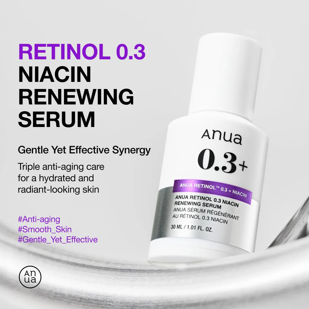 Anua Retinol 0.3% + Niacin Skin Renewing Serum 30ml