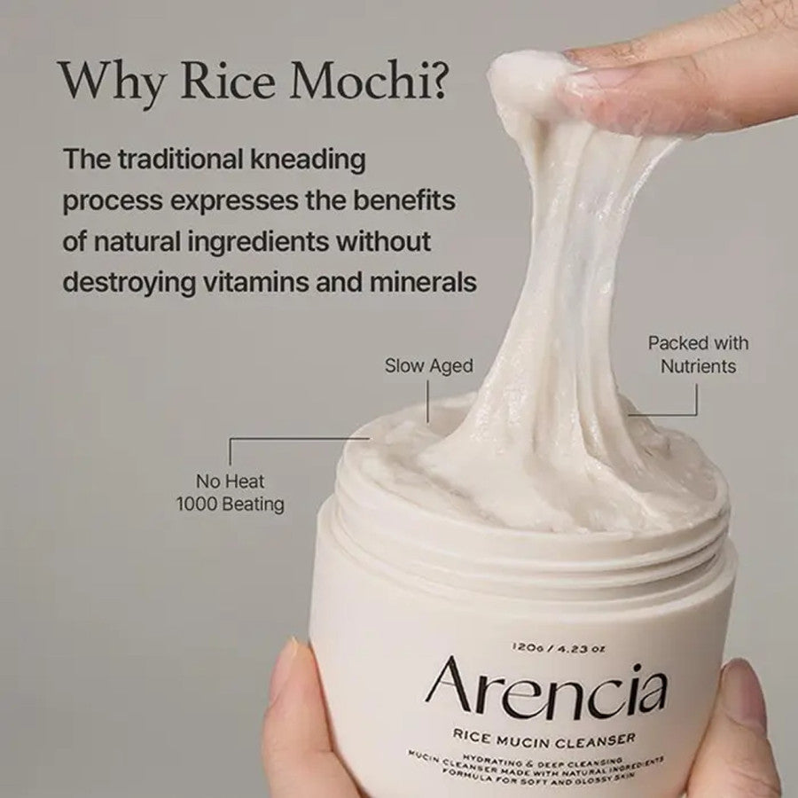 Arencia: Rice Mochi Cleanser - Rice Mucin 120ml