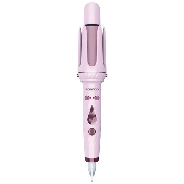 Porodo 5-In-1 Hair Styling Tool with Auto-Wrap Curling & Straightening - Pink