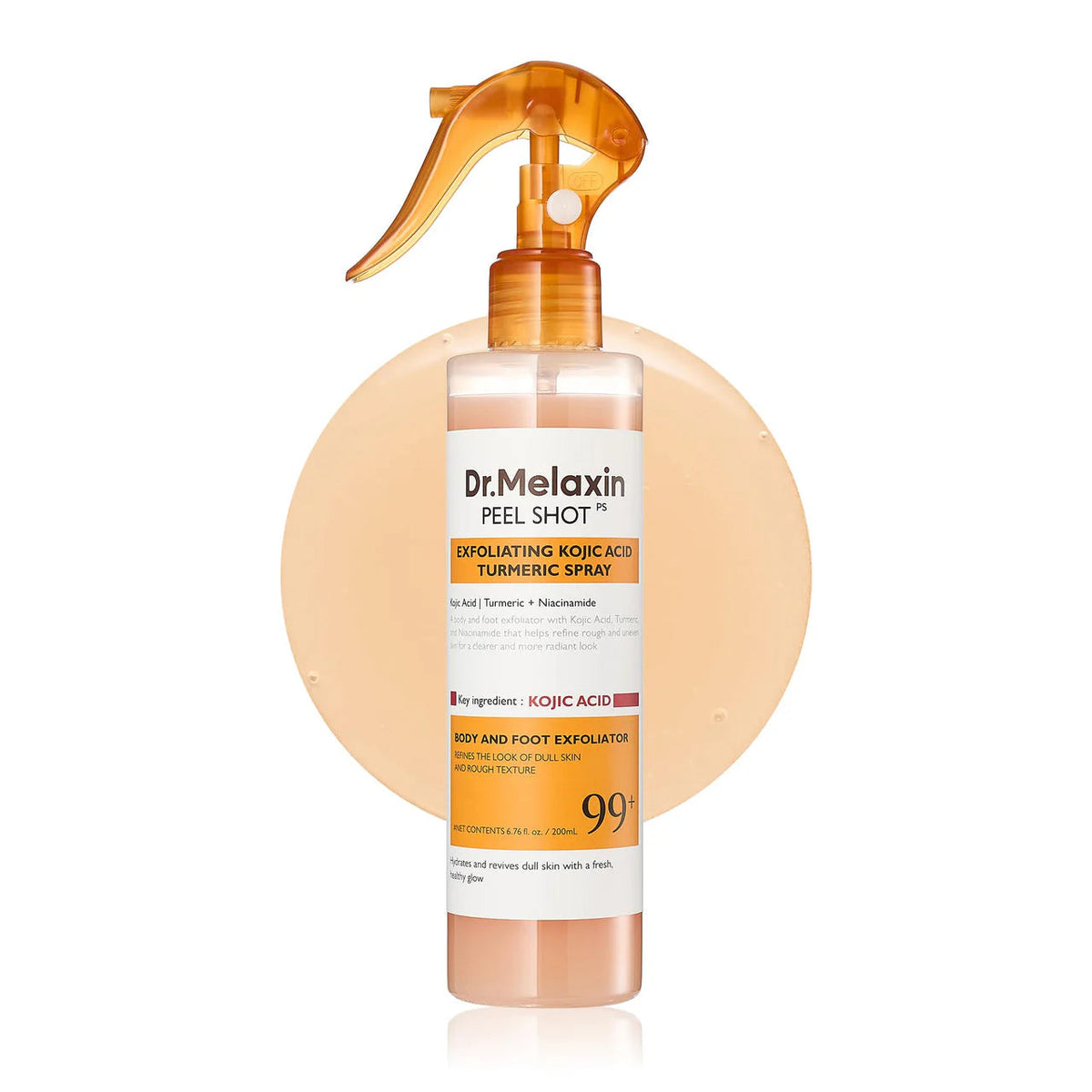 Dr. Melaxin Peel Shot Exfoliating Kojic Acid & Turmeric Body Spray 200ml