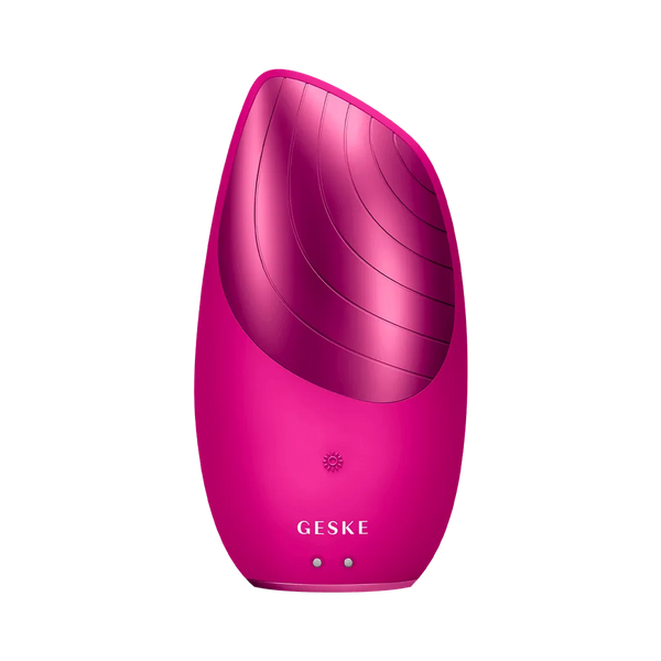 Geske Face Care - Sonic Thermo Facial Brush - 6 in 1 - Magenta color