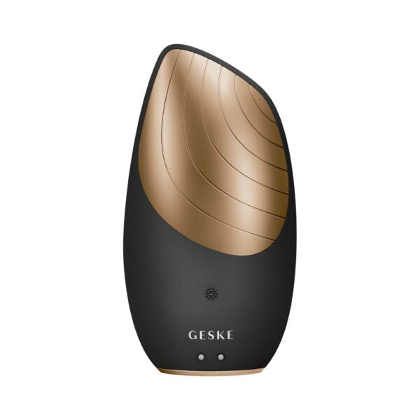 Geske Face Care - Sonic Thermo Facial Brush - 6 in 1 Black/Gold